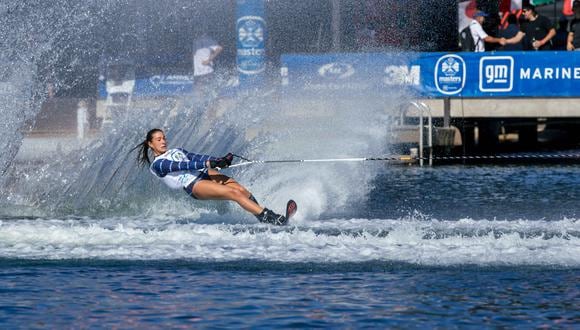 Con tan sólo 13 años, Christiana de Osma ganó el torneo internacional más importante del esquí acuático. Foto: Archivo Personal