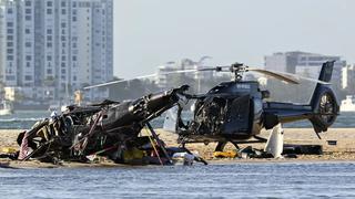 Choque de dos helicópteros en una playa de Australia deja cuatro muertos y tres heridos