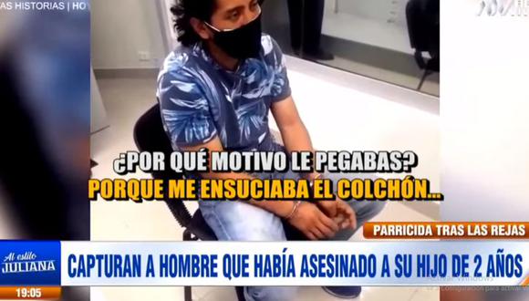 José Martín Córdova Ruiz confesó el parricidio ante los agentes de la División de Homicidios. (ATV)