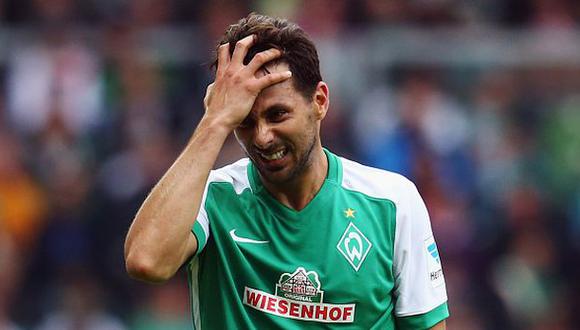 Claudio Pizarro no estará con Bremen en estreno de Bundesliga