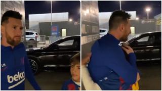 Messi ocasionó una impensada reacción de dos niños hinchas del Barcelona | VIDEO