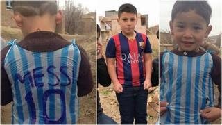 Messi: dos niños reclaman ser el protagonista de esta foto