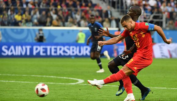 Francia vs. Bélgica: Hazard casi sorprende a galos con derechazo [VIDEO]