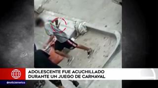 San Martín de Porres: acuchillan a adolescente durante aparente juego de carnavales | VIDEO