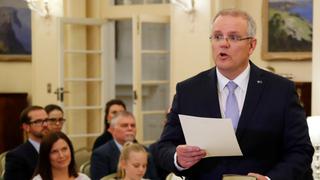 Scott Morrison jura como primer ministro de Australia