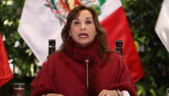 Dina Boluarte señala que Gobierno no tomará alguna medida contra la libertad de prensa pero no se pronuncia sobre cuestionada iniciativa que fue alertada por el Consejo de la Prensa Peruana. (Foto: jorge.cerdan/@photo.gec)