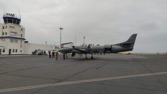 Aeronave C-26 de la FAP.