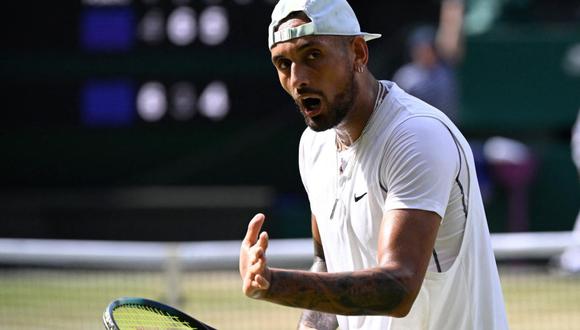 Nick Kyrgios discutió con el juez de silla en la final de Wimbledon 2022. (Foto: Reuters)