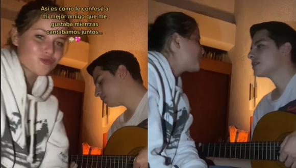 Joven le confieza su amor cantándole a su mejor amigo y su reacción es viral | VIDEO (Foto: TikTok/@carolziehl).