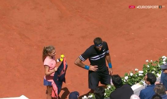 Del Potro vs. Cilic: la molestia del argentino con un aficionado que lo distrajo | VIDEO