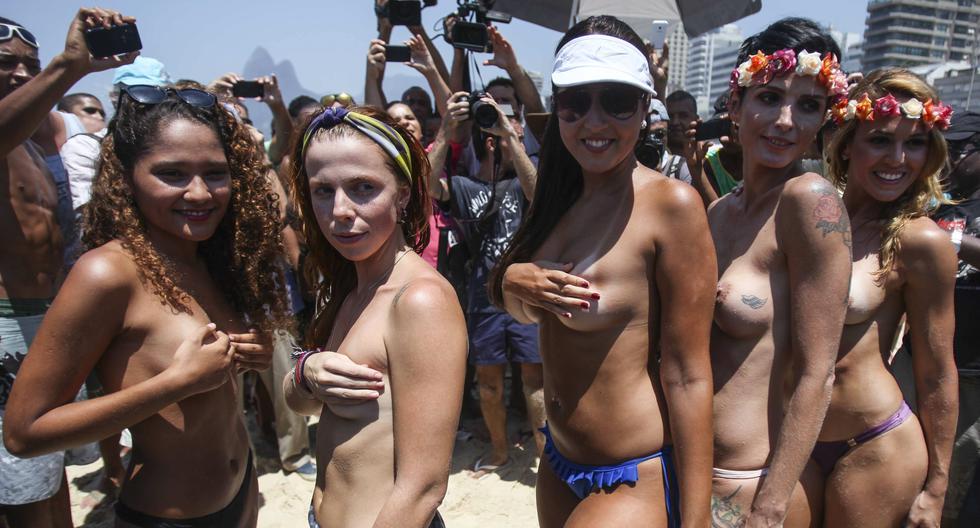 Buscan que los toples no sean penados en Brasil. (Foto: EFE)