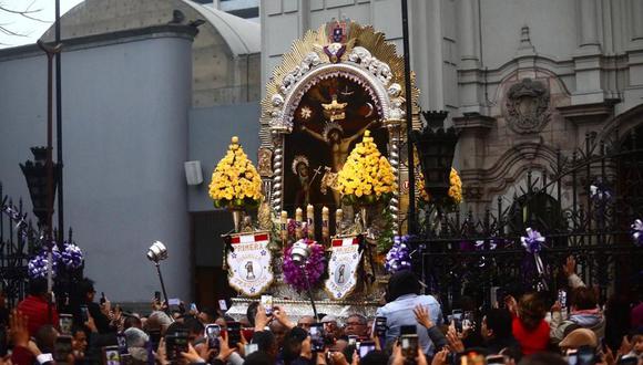 El Cristo de Pachacamilla viene saliendo por las calles de Lima en cuatro oportunidades. (Foto: Cesar Grados/@photo.gec)