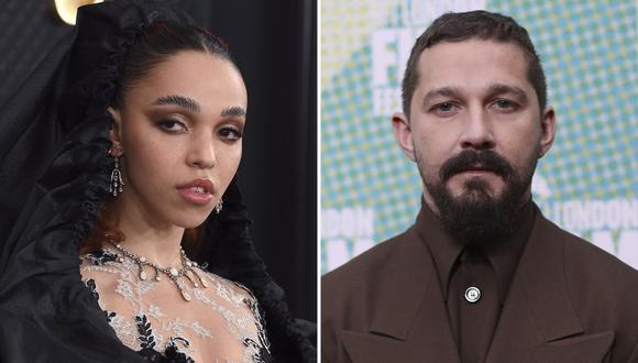 La cantante británica FKA twigs (izquierda) demandó a su expareja Shia LaBeouf por abuso y agresión durante su relación de un año. (Fotos: AP)