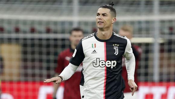 Juventus empató 1-1 ante Milan con gol de Cristiano Ronaldo en el último minuto por las semifinales de la Copa Italia. (Foto: AFP)