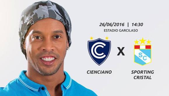 Ronaldinho lanza concurso con el que anima a fans de Cienciano