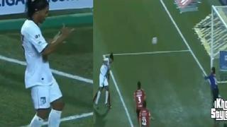 Ronaldinho marca y baila: de cabeza anotó para el Querétaro
