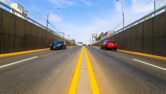 Municipalidad de Lima informó que la vía con sentido de norte a sur del puente Benavides en el by-pass del Óvalo Higuereta (Surco) fue habilitada. (Foto: MML)