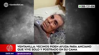 Ventanilla: piden ayuda para anciano que vive solo y está postrado en una cama 