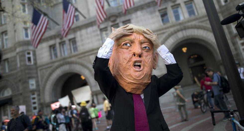 Hay protestas masivas para que Donald Trump publique sus declaraciones de impuestos. (Foto: EFE)