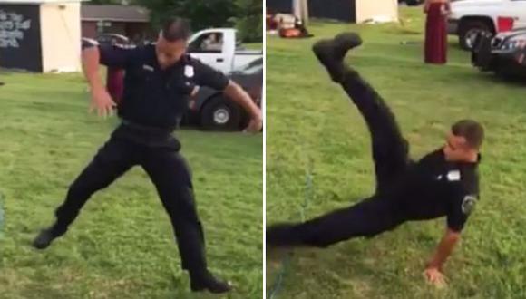 Policía bailó breakdance y calmó los ánimos en EE.UU. [VIDEO]