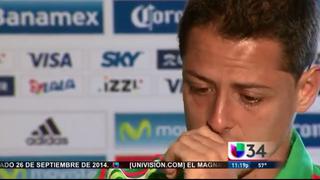 Javier 'Chicharito' Hernández lloró en plena entrevista [VIDEO]