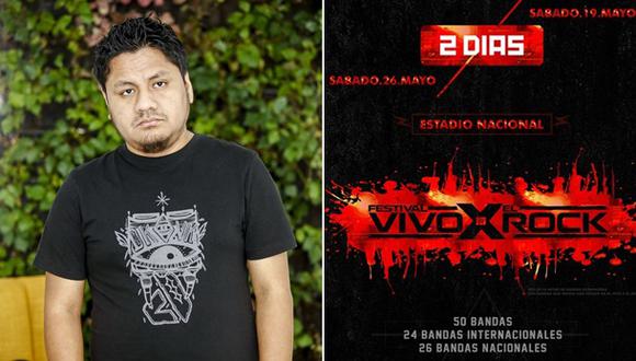 César Ramos, organizador del Vivo X el Rock. (Fotos: El Comercio/ Difusión)