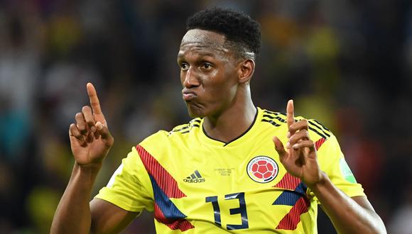 Yerry Mina anotó tres goles con Colombia en la Copa del Mundo 2018. Aun así no figura en los planes del Barcelona. Es en ese contexto que aparece Boca Juniors para darle una oportunidad al cafetero. (Foto: AP)