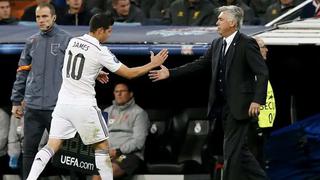 Ancelotti descarta a James Rodríguez: “Seguirá siendo un jugador del Real Madrid”
