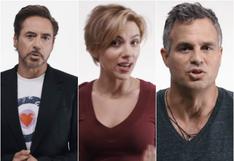 Los Vengadores: actores se unen en spot publicitario contra Donald Trump