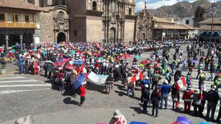Cusco: diálogo entre Ejecutivo y maestros en huelga aún no se concreta