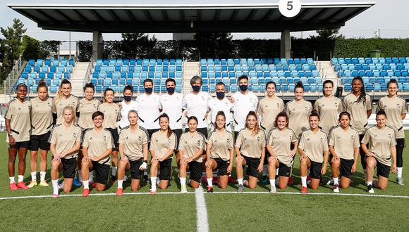 Equipo femenino del Real Madrid entrenó por primera vez en Valdebebas. (Foto: Twitter @realmadridfem)
