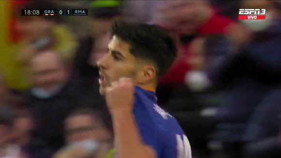 Asensio abrió el marcador para el Real Madrid. (Video: ESPN)