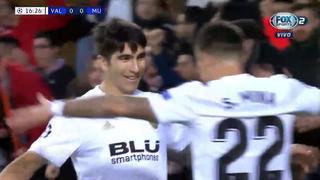 Manchester United vs. Valencia: así fue el gol de Carlos Soler para el 1-0 por Champions League | VIDEO