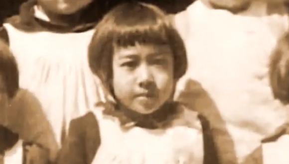 Tanaka en su escuela de Hiroshima, poco antes del ataque nuclear.