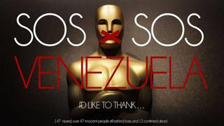 #SOSVenezuela, la oposición llevó su protesta al Oscar