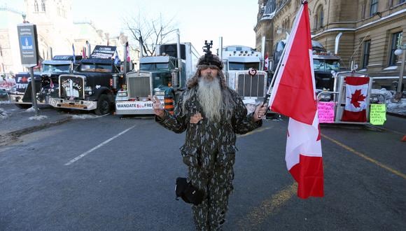 Protestas en Ottawa contra las vacunas. (Foto: AFP)