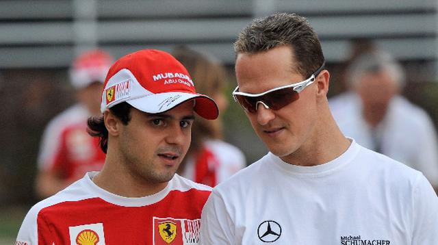 "Schumacher mostró algunas reacciones", dijo Felipe Massa - 1