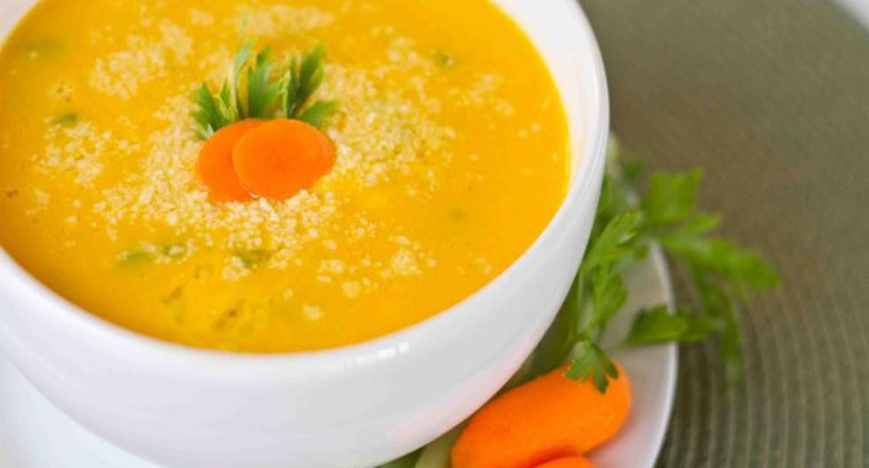 Prueba una rica sopa de arroz y zanahoria. (Foto: Difusión-Referencial)
