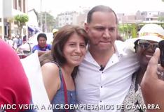 Mauricio Diez Canseco promociona candidatura en Gamarra (VIDEO)