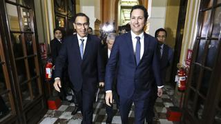 Martín Vizcarra y Daniel Salaverry se reunieron en Palacio de Gobierno