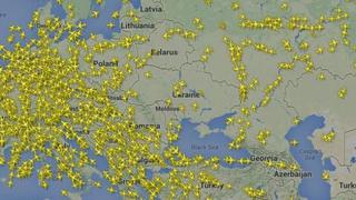 Aerolíneas empezaron a evitar el espacio aéreo de Ucrania