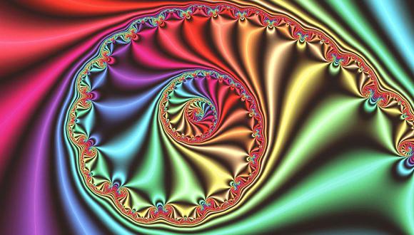 Gráfico de computadora que muestra una imagen fractal "espiral" tridimensional derivada del conjunto Julia, inventado y estudiado durante la Primera Guerra Mundial por los matemáticos franceses Gaston Julia y Pierre Fatou. (Foto: Science Photo Library)