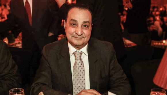 El magnate egipcio de los negocios y los medios Mohamed el-Amin durante una ceremonia en El Cairo el 27 de enero de 2016.