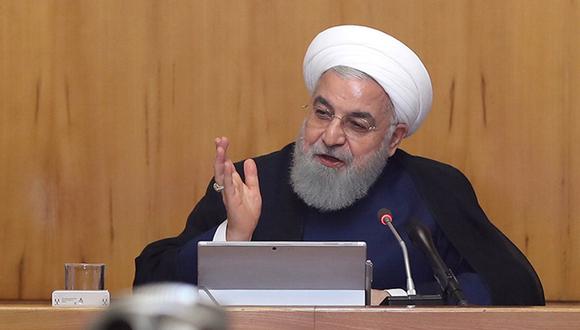 El presidente iraní explicó que el dron estadounidense derribado por Irán el pasado 20 de junio había violado el espacio aéreo de Irán. (Foto: EFE)