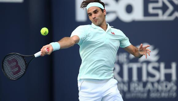 Roger Federer enfrentará a Kevin Anderson este jueves en busca de alcanzar las semifinales del Masters 1000 de Miami. (Foto: AFP)