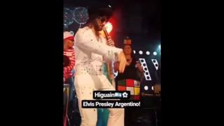 Gonzalo Higuaín se disfrazó y cantó como Elvis Presley en el cumpleaños de David Luiz | VIDEO