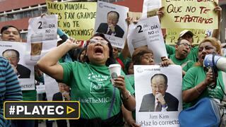 Activistas protestaron contra modelo económico de Banco Mundial