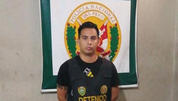 Carlos Oncoy Flores fue detenido hoy. (Foto: Mininter)