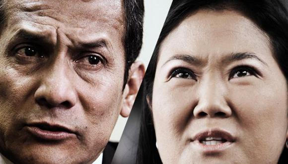 Ollanta Humala dijo que el fujimorismo &quot;sali&oacute; de una cloaca&quot; y desat&oacute; nuevo enfrentamiento con Keiko Fujimori y sus seguidores. (Foto composici&oacute;n: Diego Melgar)