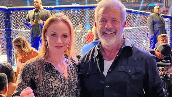 Valentina Shevchenko junto a Mel Gibson | Foto: @BulletValentina